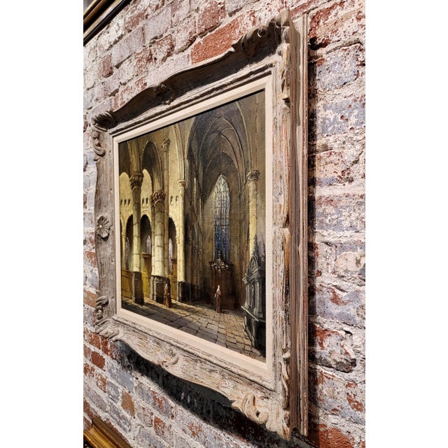Adri Visser - Gothic St Mary's Church in Nottingham- Oil Painting For Sale - Image 9 of 11