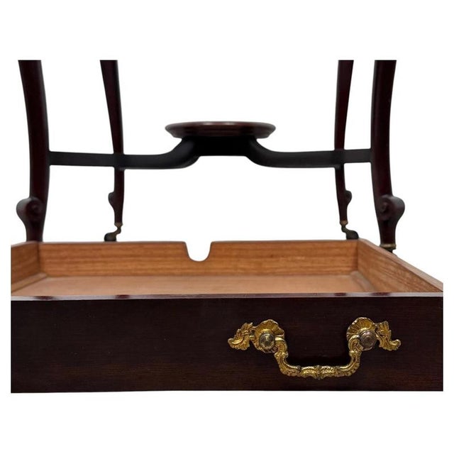Wood 20th Century English Mahogany Envelope Card Table, 1890s For Sale - Image 7 of 13