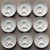 Vintage Faience Footed Artichoke Plates-Neuwirth, Portugal-Set 9 For Sale - Image 11 of 11