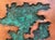 Contemporary Geologic Abstract Cooper Wall Relief With Green Patina "Strata" by Jeremy Maronpot For Sale - Image 3 of 13