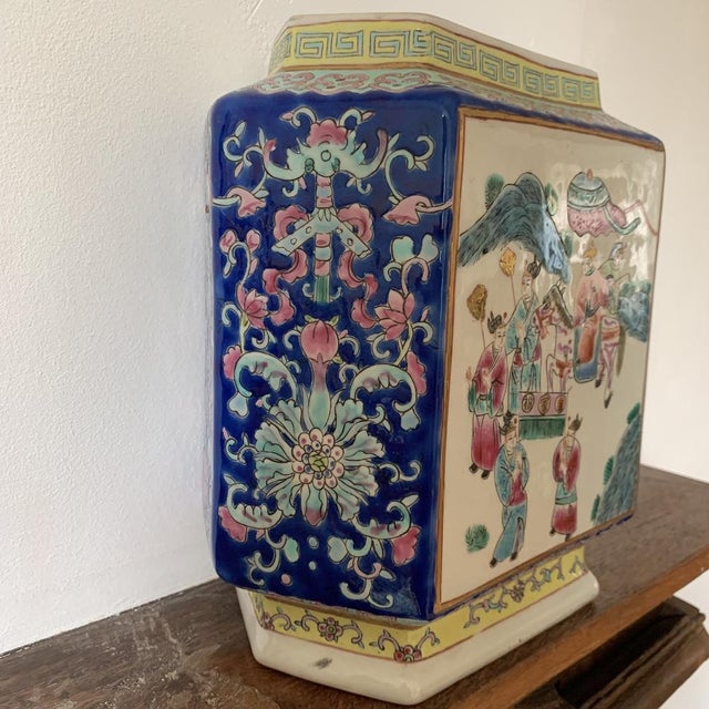 Vintage Chinese Hexagonal Pot For Sale - Image 6 of 13