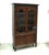 Wood Antique Display Bookcase in Dark Nutwood, England, 1890s For Sale - Image 7 of 7