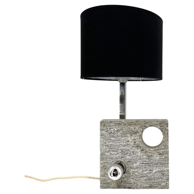 Postmodern Stone Table Lamp, 1970s For Sale - Image 14 of 14
