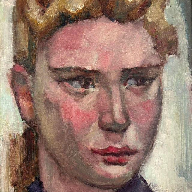 Rien Goené, Portrait, 1960s, Oil on Canvas, Framed For Sale - Image 5 of 7