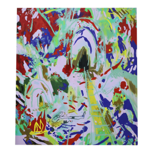 Large Painting by Joshua Nathanson (b.1976), "The Cowboy" DTD 2018