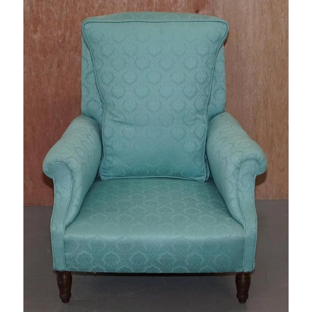 Victorian Berners Street Club Chair from Howard & Sons For Sale - Image 13 of 18