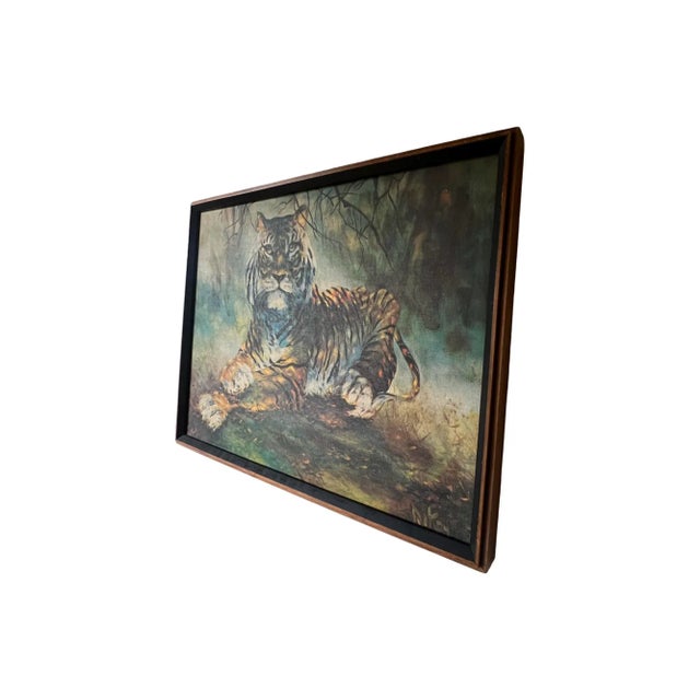 We have for your consideration a very beautiful vintage mid century modern painting depicting of a gorgeous portrait of a...