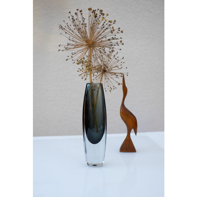 Mid-Century Modern Art Vase by Gunnar Nylund for Strömbergshyttan For Sale - Image 3 of 11