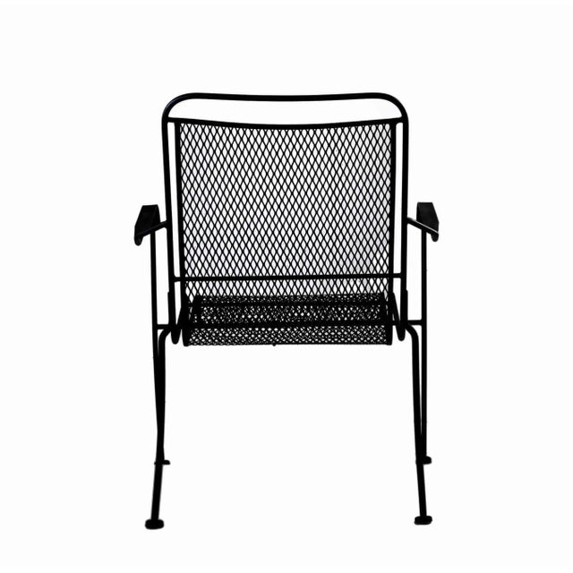Modern Chairs Stackable Iron Set of Six For Sale - Image 3 of 7