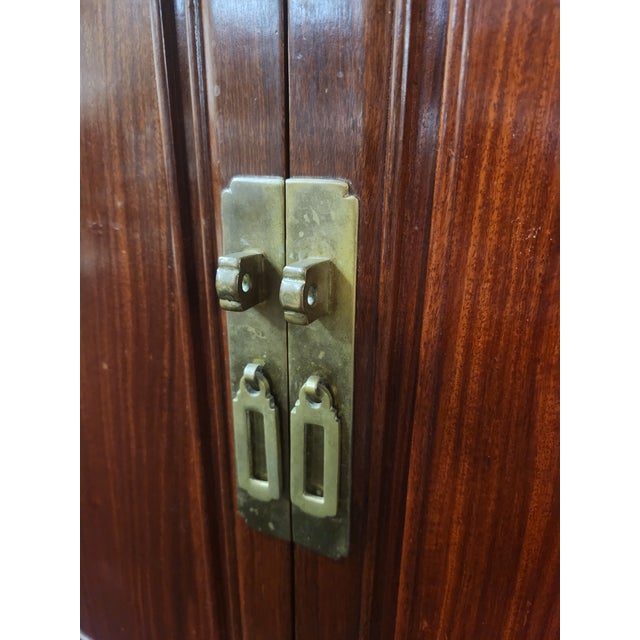 1960's George Zee Rosewood Oriental Style Stereo Cabinet For Sale - Image 16 of 17