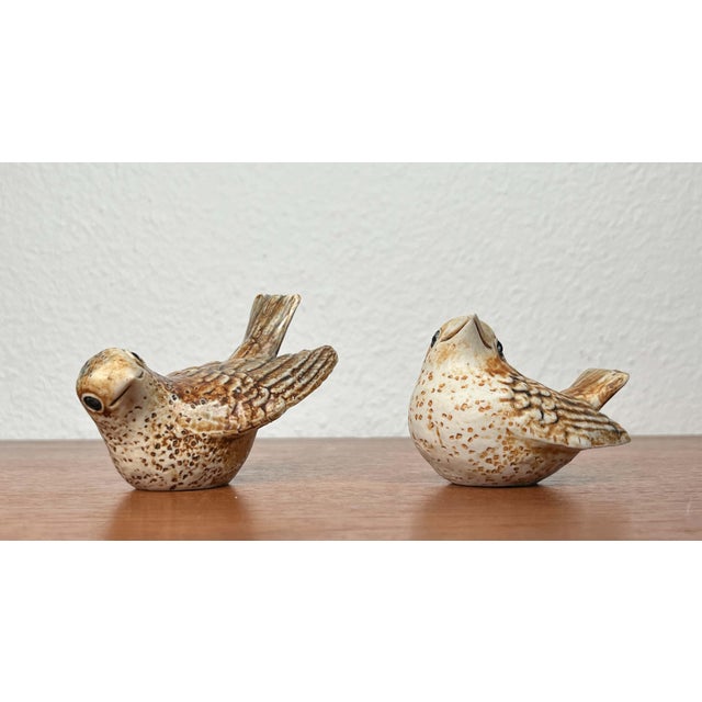 Mid-Century Modern Danish Studio Pottery Bird Figurines by Poul Hauch Carlsen, 1960s, Set of 2 For Sale - Image 4 of 18