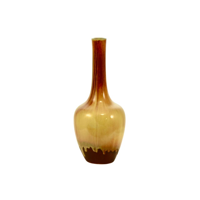 Mid-Century Drip Glaze 12” Vase For Sale - Image 9 of 9