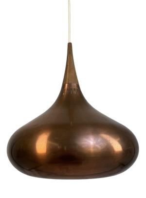 Pendant Lamp in Copper by Jo Hammerborg for Fog & Mørup, Denmark, 1960s