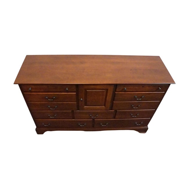 Kincaid Furniture Solid Cherry Early American Traditional Style 64" Triple Dresser 79-161 For Sale - Image 4 of 12