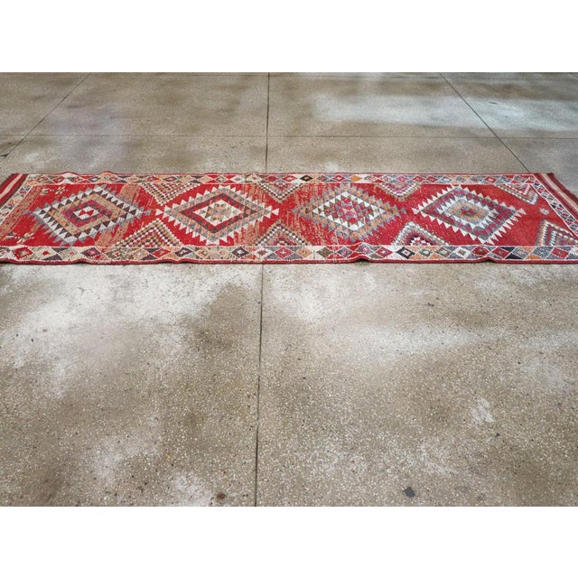 Galerie Shabab Collection Mid-20th Century Turkish Anatolian Tribal Runner For Sale In New York - Image 6 of 10