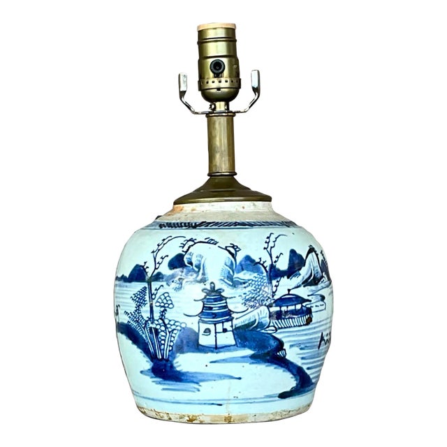 Vintage 18th Century Asian Ginger Jar Lamp Chairish