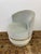 Contemporary Sophisticated Barrel Back Swivel Chair For Sale - Image 3 of 12