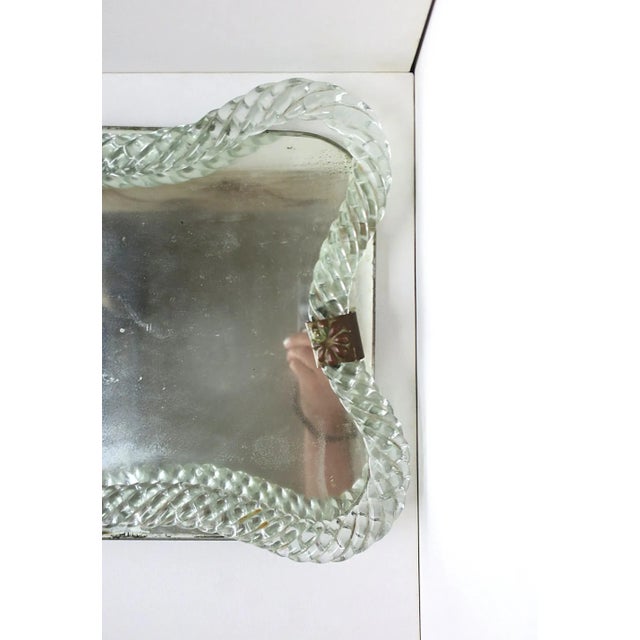 Italian Murano Art Glass Vanity Mirror Tray Venini Attrib. For Sale - Image 12 of 13