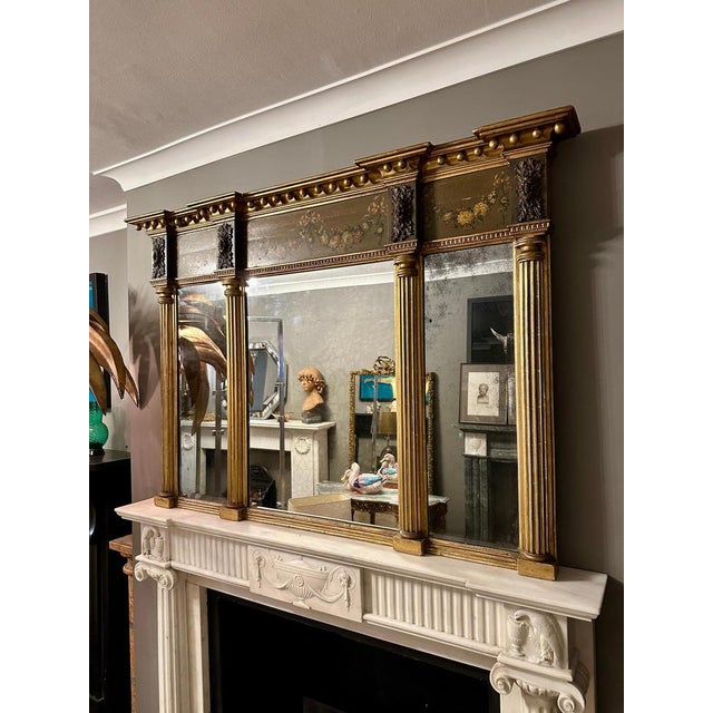 Antique George III Gold Gilt Overmantle Mirror, 1790 For Sale - Image 3 of 17