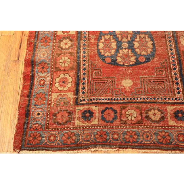 Early 20th Century Nazmiyal Collection Antique East Turkestan Khotan Rug For Sale - Image 5 of 6
