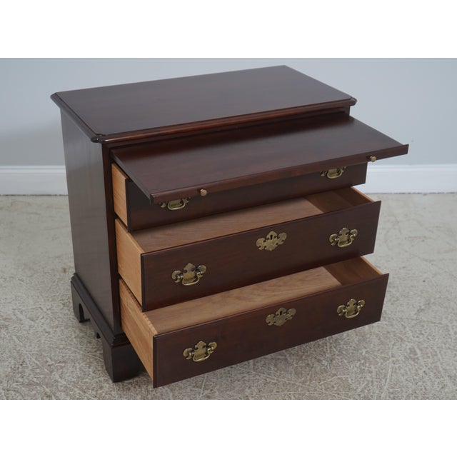 Traditional Statton Old Towne Cherry Pull Out Bachelor Chest For Sale - Image 3 of 18