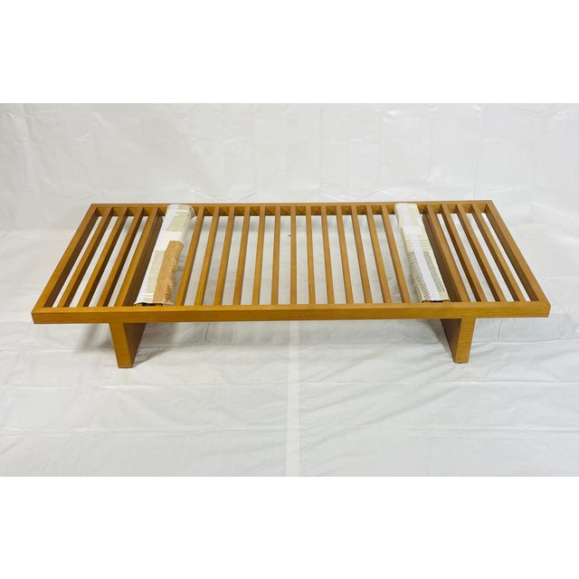 Vintage Custom California Modern Daybed, Solid Wood Slatted Base, La Modern For Sale - Image 12 of 18