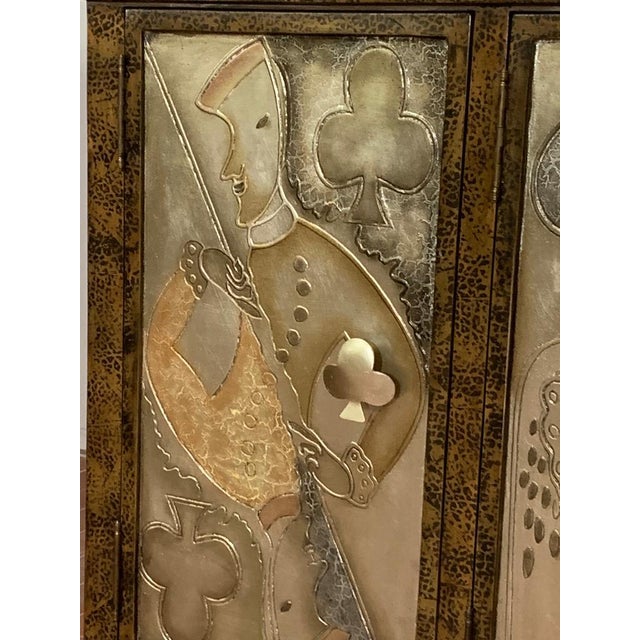 1990s Masterpiece Playing Cards Credenza Lam Lee Group Dallas, 1990 For Sale - Image 5 of 17