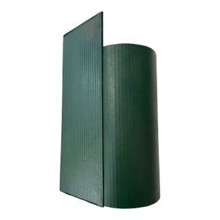 Geometric Wall Sculpture in Hunter Green For Sale