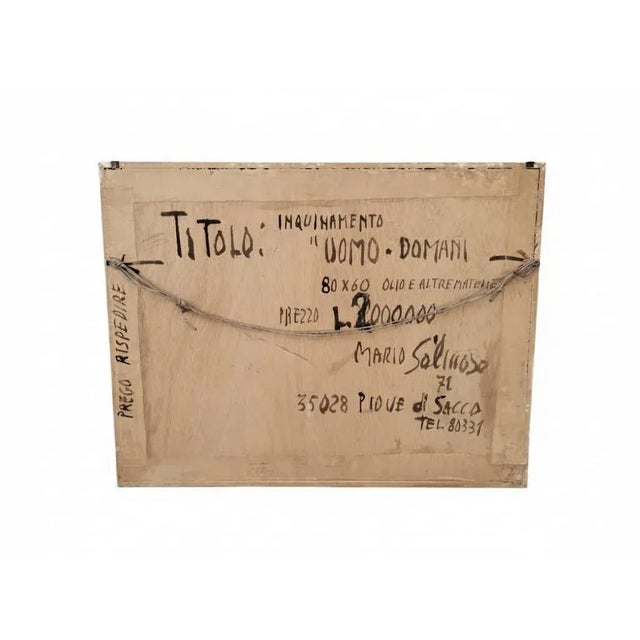 Work entitled "Uomo-Domani" (Man-Tomorrow), a unique creation by Italian master Mario Salmaso (Venice 1941 - 1995), dating...