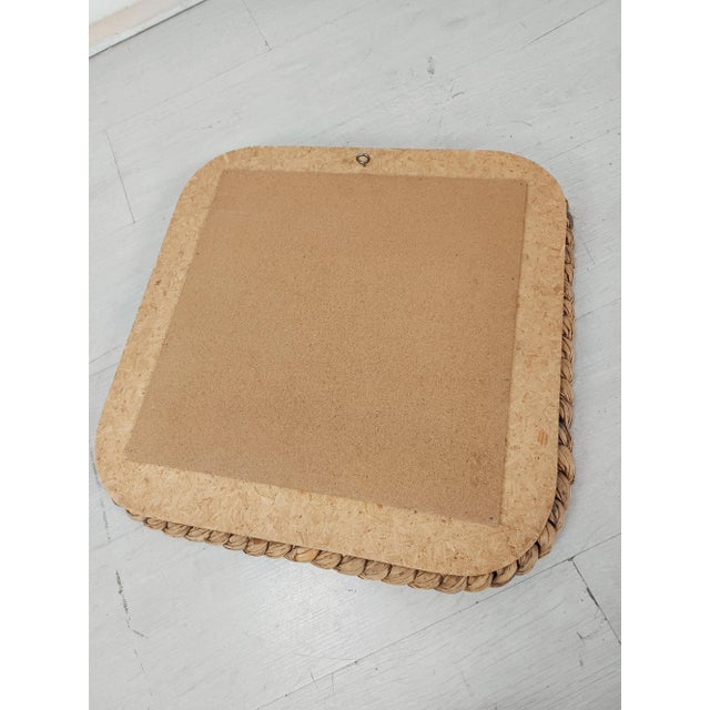 Vintage Rope Mirror by Adrien Audoux & Frida Minet, 1970s For Sale - Image 11 of 12