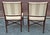 Cream Late 20th Century Pair of Hickory Chair Co Regency Style Mahogany and Upholstered Armchairs For Sale - Image 8 of 11