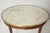 Antique French Mahogany Oval Marble-Top Bouillote Table on Tapered Legs For Sale - Image 9 of 12