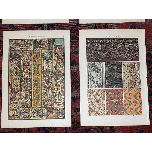 Antique 19th Century Folio Size Ornamental Design Lithographs - Metallic Inks - Set of 9 For Sale In Cincinnati - Image 6 of 9