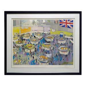LeRoy Neiman "Stock Exchange London" New Custom Frame Hand Signed Make an Offer