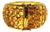 Bochic “Capri” Vintage Natural Yellow Citrine Cuff Set In 18K Gold & Silver For Sale