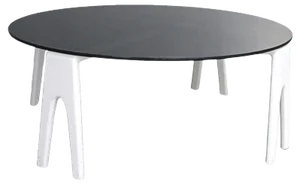 Vintage Italian Coffee Table with Glass Top