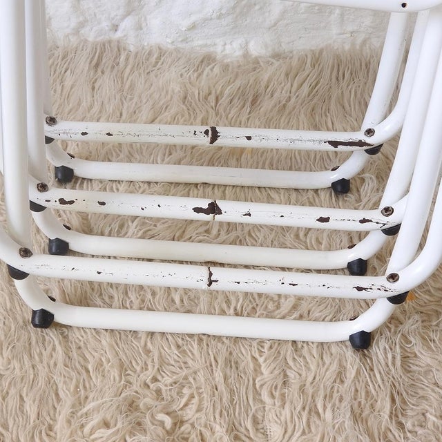 Vintage Spanish Folding Chairs by Federico Giner, 1970s, Set of 5 For Sale - Image 15 of 16