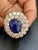 Blue Chantecler 12 Ct Sapphire 22 Ct Diamond VS/E-F Color Ring & Earring Set 18 KYG For Sale - Image 8 of 18