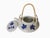 This sake pot/pitcher is porcelain and is in great shape. It can be used or displayed as I did. Good blue and white color...