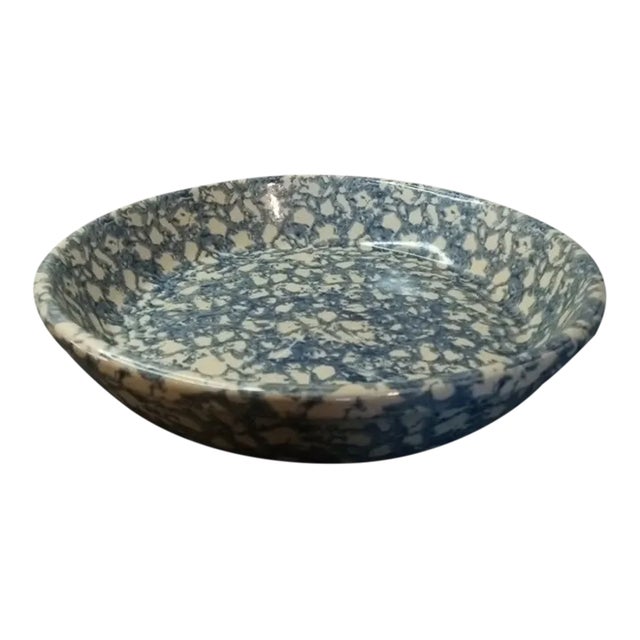 1960s Robinson Ransbottom Pottery Roseville Oh Spongewear Pie Platter For Sale