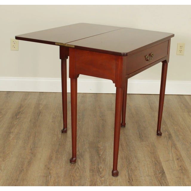 Marquart Reproductions Custom Mahogany Queen Anne Game Table For Sale - Image 9 of 13