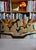 This original 1960s to 1970s mixed-tone metal relief panel depicting the Last Supper in a distinct brutalist and cubist...