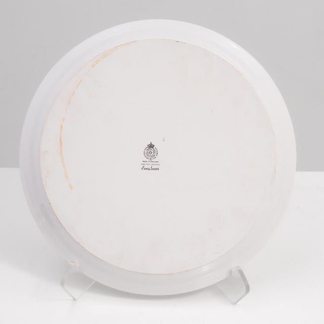 Royal Worcester EveshamFine Porcelain Charger Platter Display 13" Plate England 1961 For Sale - Image 10 of 10
