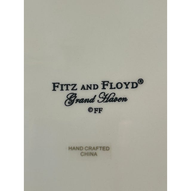 Ceramic Vintage Fitz & Floyd Grand Haven Oval Platter For Sale - Image 7 of 7
