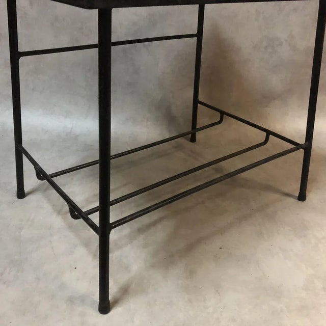 Ceramic and Iron Coffee Table, 1950s For Sale - Image 6 of 8