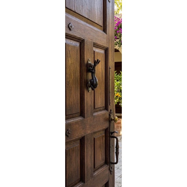 Vintage Cast Iron Fish & Dolphin Architectural Door Knocker For Sale - Image 12 of 12