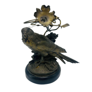 Bronze Sculpture of a Parakeet