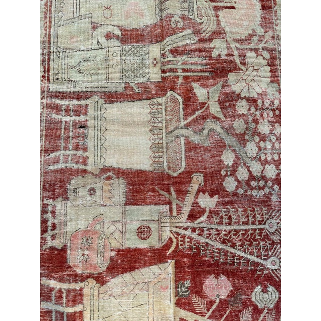 19th Century Authentic Oriental Style Samarkand Rug For Sale - Image 4 of 5