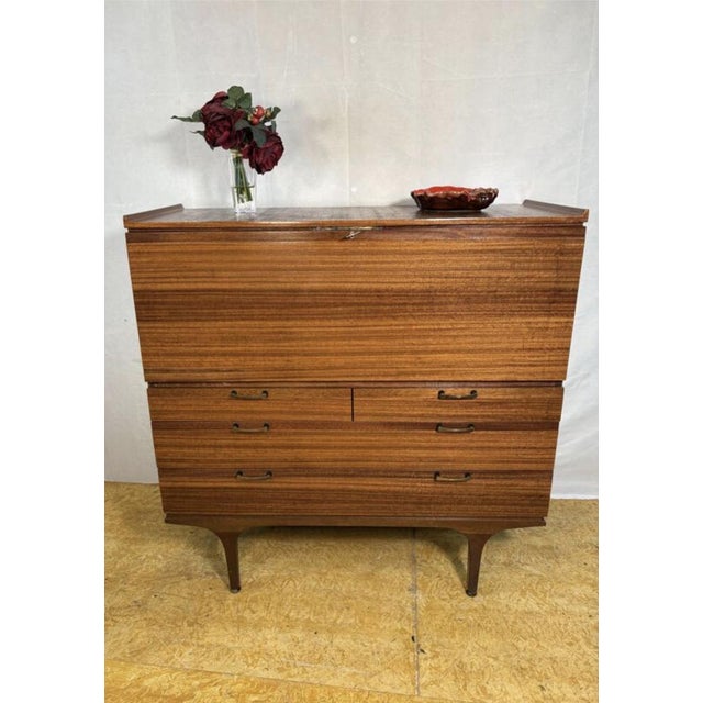 Mid-Century Teak Secretaire from Meredew, 1960s For Sale - Image 12 of 13