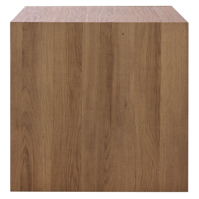 Wood Woodrow Accent Table in Natural Brown For Sale - Image 7 of 8